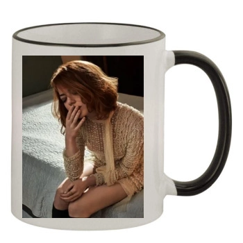 Emma Stone 11oz Colored Rim & Handle Mug