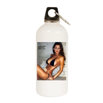 Jillian Beyor White Water Bottle With Carabiner