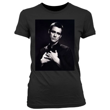 Jim Carrey Women's Junior Cut Crewneck T-Shirt