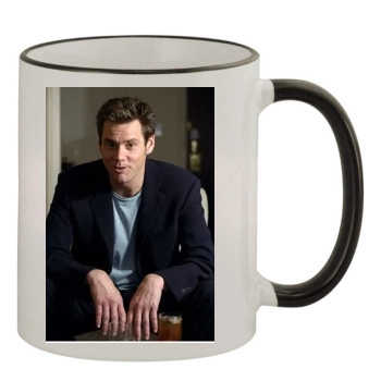 Jim Carrey 11oz Colored Rim & Handle Mug