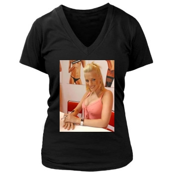 Jo Hicks Women's Deep V-Neck TShirt