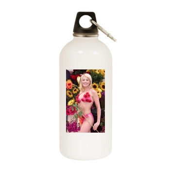 Jo Hicks White Water Bottle With Carabiner