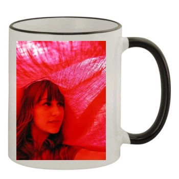 Joanna Newsom 11oz Colored Rim & Handle Mug