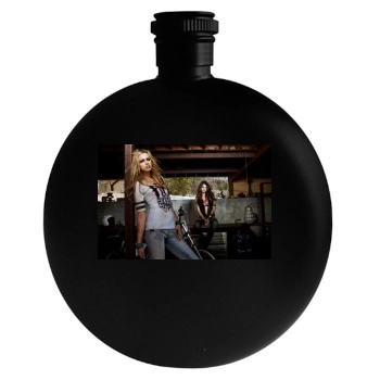 Emily Ratajkowski Round Flask