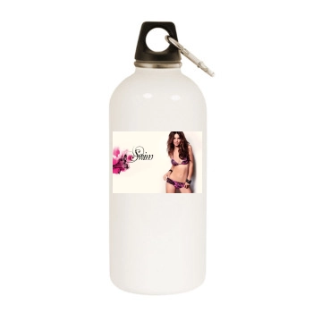 Emily Ratajkowski White Water Bottle With Carabiner