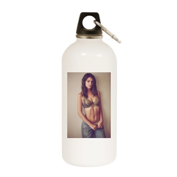 Emily Ratajkowski White Water Bottle With Carabiner