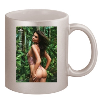 Emily Ratajkowski 11oz Metallic Silver Mug