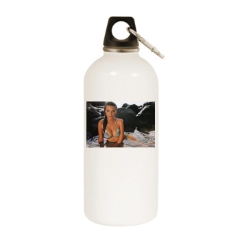 Emily Ratajkowski White Water Bottle With Carabiner