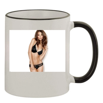 Emily Ratajkowski 11oz Colored Rim & Handle Mug