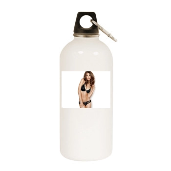 Emily Ratajkowski White Water Bottle With Carabiner