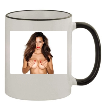 Emily Ratajkowski 11oz Colored Rim & Handle Mug