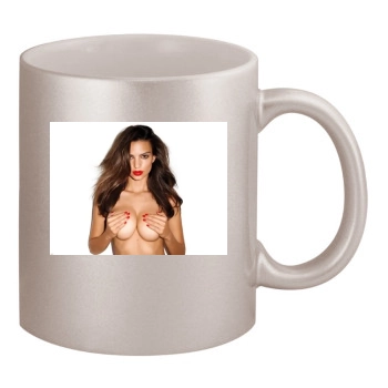 Emily Ratajkowski 11oz Metallic Silver Mug