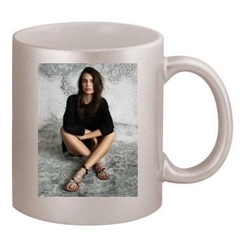 Emily Ratajkowski 11oz Metallic Silver Mug