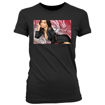 Emily Ratajkowski Women's Junior Cut Crewneck T-Shirt