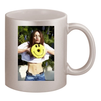 Emily Ratajkowski 11oz Metallic Silver Mug