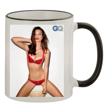 Emily Ratajkowski 11oz Colored Rim & Handle Mug