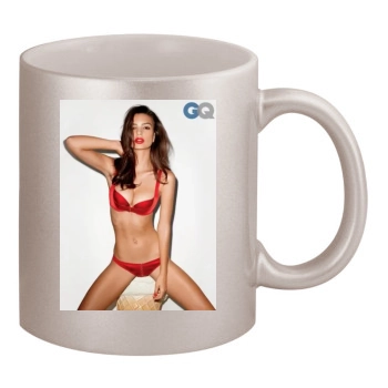 Emily Ratajkowski 11oz Metallic Silver Mug