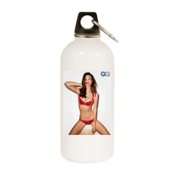 Emily Ratajkowski White Water Bottle With Carabiner