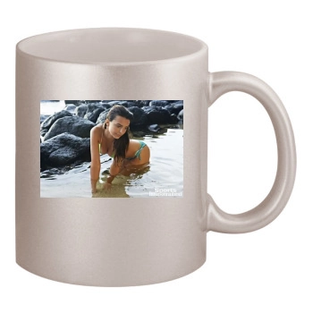 Emily Ratajkowski 11oz Metallic Silver Mug