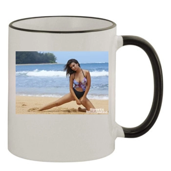 Emily Ratajkowski 11oz Colored Rim & Handle Mug