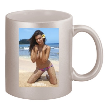 Emily Ratajkowski 11oz Metallic Silver Mug