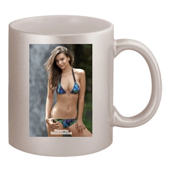 Emily Ratajkowski 11oz Metallic Silver Mug