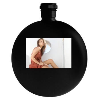 Emily Ratajkowski Round Flask