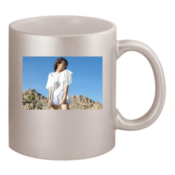 Emily Ratajkowski 11oz Metallic Silver Mug