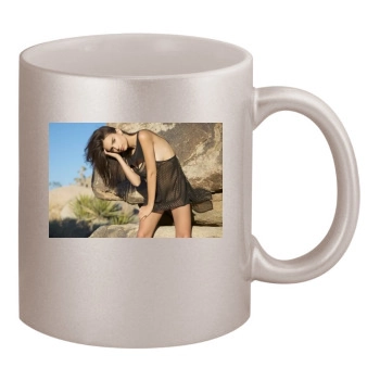 Emily Ratajkowski 11oz Metallic Silver Mug