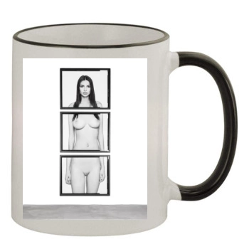 Emily Ratajkowski 11oz Colored Rim & Handle Mug