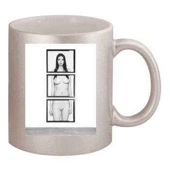 Emily Ratajkowski 11oz Metallic Silver Mug