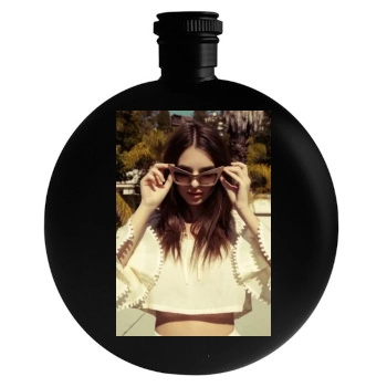 Emily Ratajkowski Round Flask