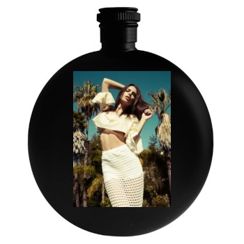 Emily Ratajkowski Round Flask