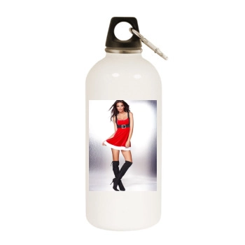 Emily Ratajkowski White Water Bottle With Carabiner