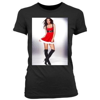 Emily Ratajkowski Women's Junior Cut Crewneck T-Shirt