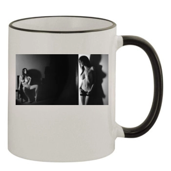 Emily Ratajkowski 11oz Colored Rim & Handle Mug