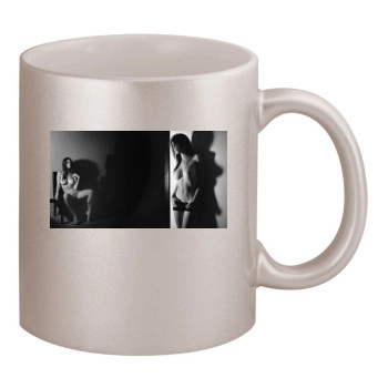 Emily Ratajkowski 11oz Metallic Silver Mug