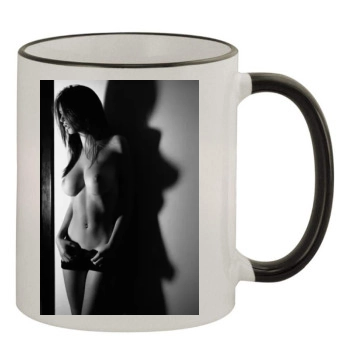 Emily Ratajkowski 11oz Colored Rim & Handle Mug