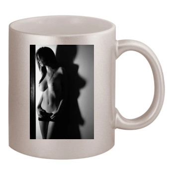 Emily Ratajkowski 11oz Metallic Silver Mug