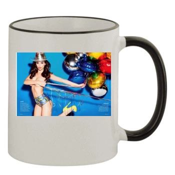Emily Ratajkowski 11oz Colored Rim & Handle Mug