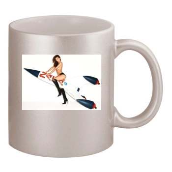 Emily Ratajkowski 11oz Metallic Silver Mug