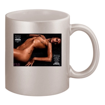 Emily Ratajkowski 11oz Metallic Silver Mug