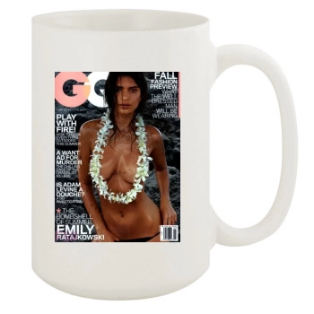 Emily Ratajkowski 15oz White Mug