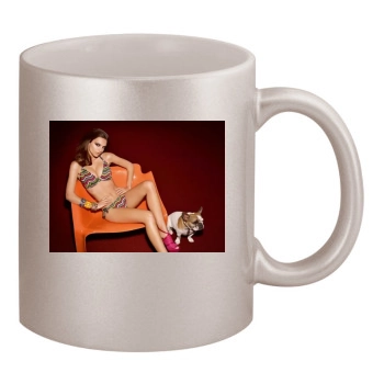 Emily Ratajkowski 11oz Metallic Silver Mug