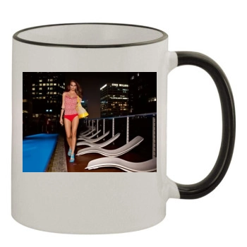 Emily Ratajkowski 11oz Colored Rim & Handle Mug