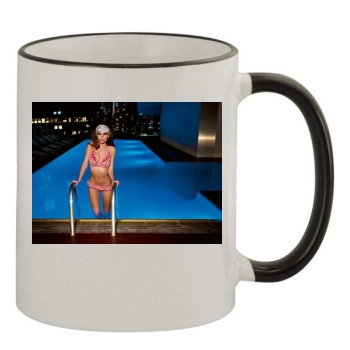 Emily Ratajkowski 11oz Colored Rim & Handle Mug