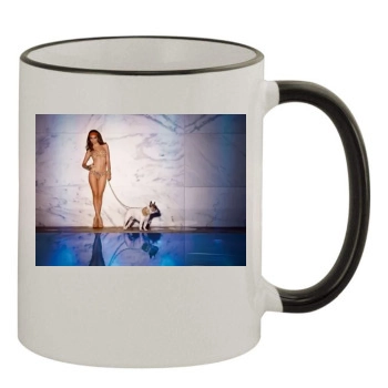 Emily Ratajkowski 11oz Colored Rim & Handle Mug