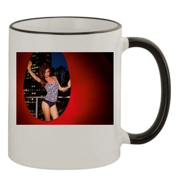 Emily Ratajkowski 11oz Colored Rim & Handle Mug