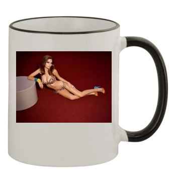 Emily Ratajkowski 11oz Colored Rim & Handle Mug