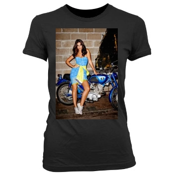 Emily Ratajkowski Women's Junior Cut Crewneck T-Shirt